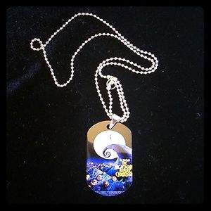 Nightmare Before Christmas dog tag necklace